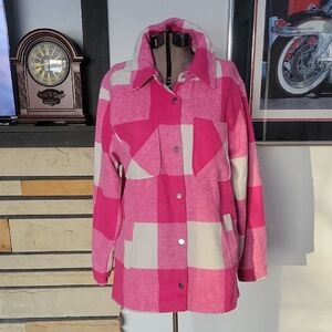 26 International Ashley Jacket, Pink/White, Small